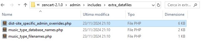 Zen Cart site specific override